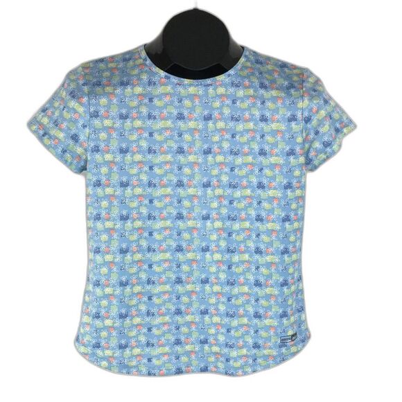 REI Co-op Geometric Floral Active Tee Women’s Size Small Short Sleeves Stretch - Picture 1 of 10